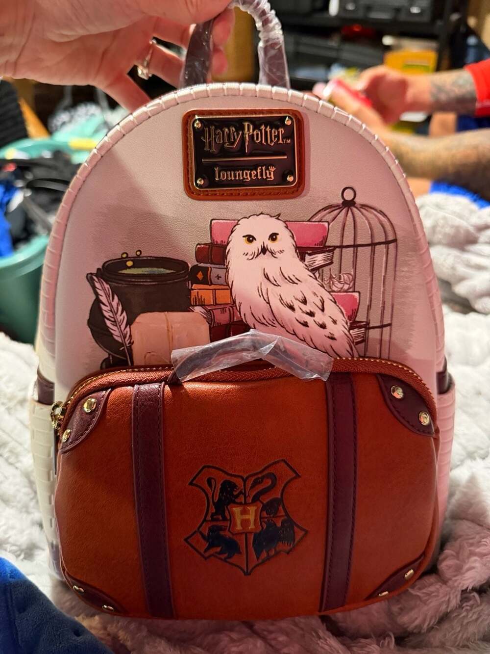 Loungefly Harry Potter Hedwig Suitcase Mini Backpack New